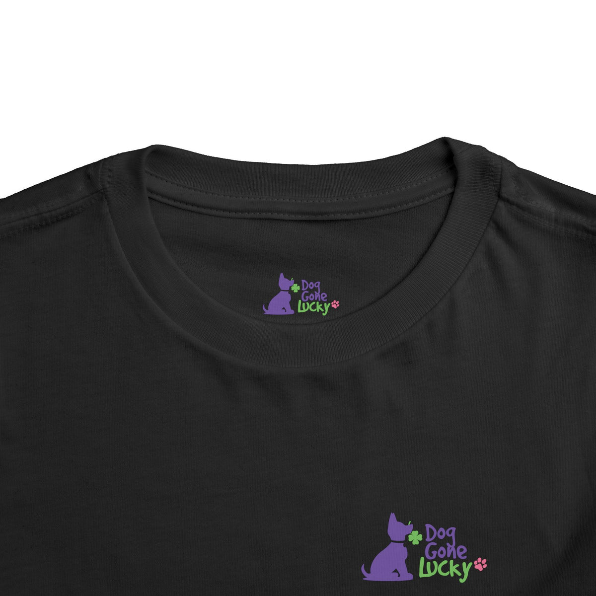 Doggone Lucky Toddler Tee - Lucky Pup on Left Chest and Back