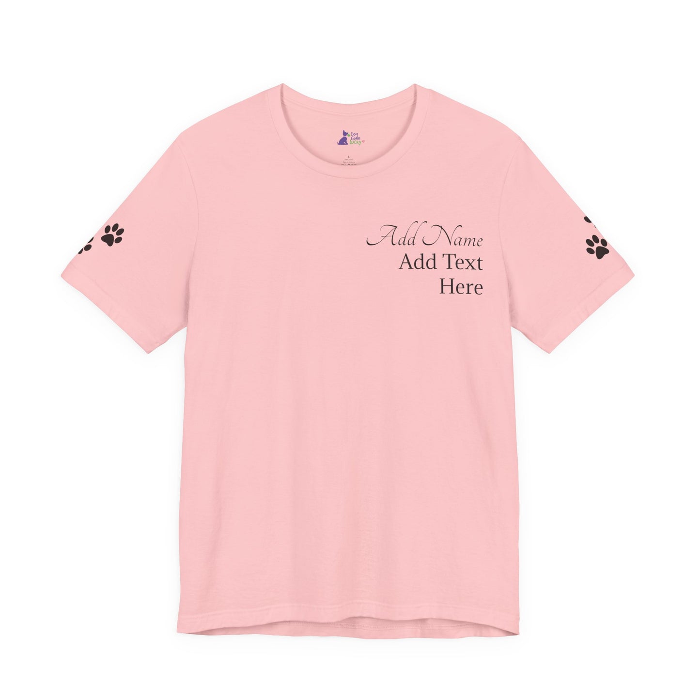 Doggone Lucky Personalized T‑Shirt - Add name and text to front of tee