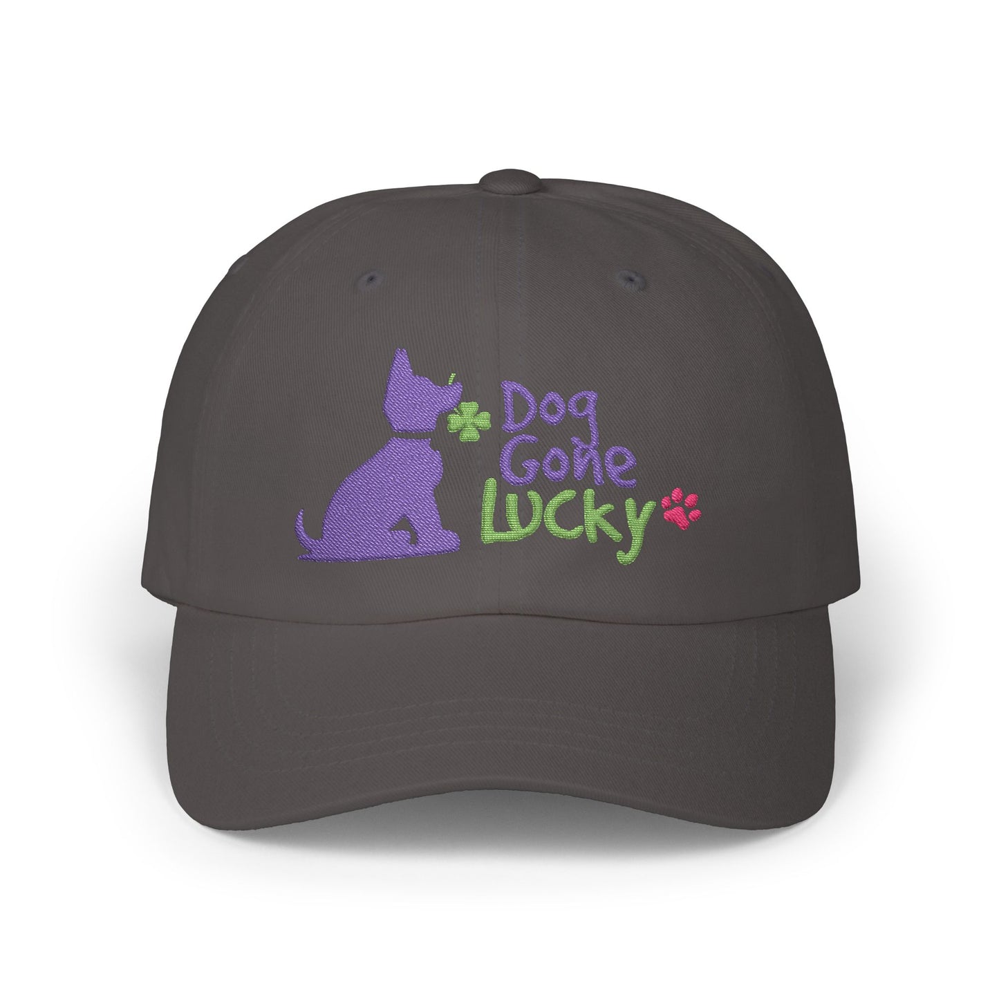 Doggone Lucky Personalized Embroidered Dad Cap