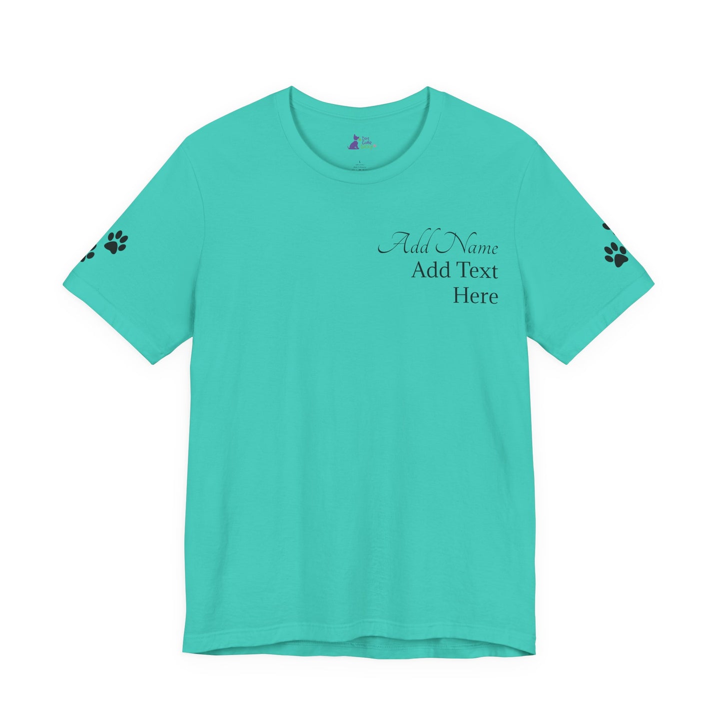 Doggone Lucky Personalized T‑Shirt - Add name and text to front of tee