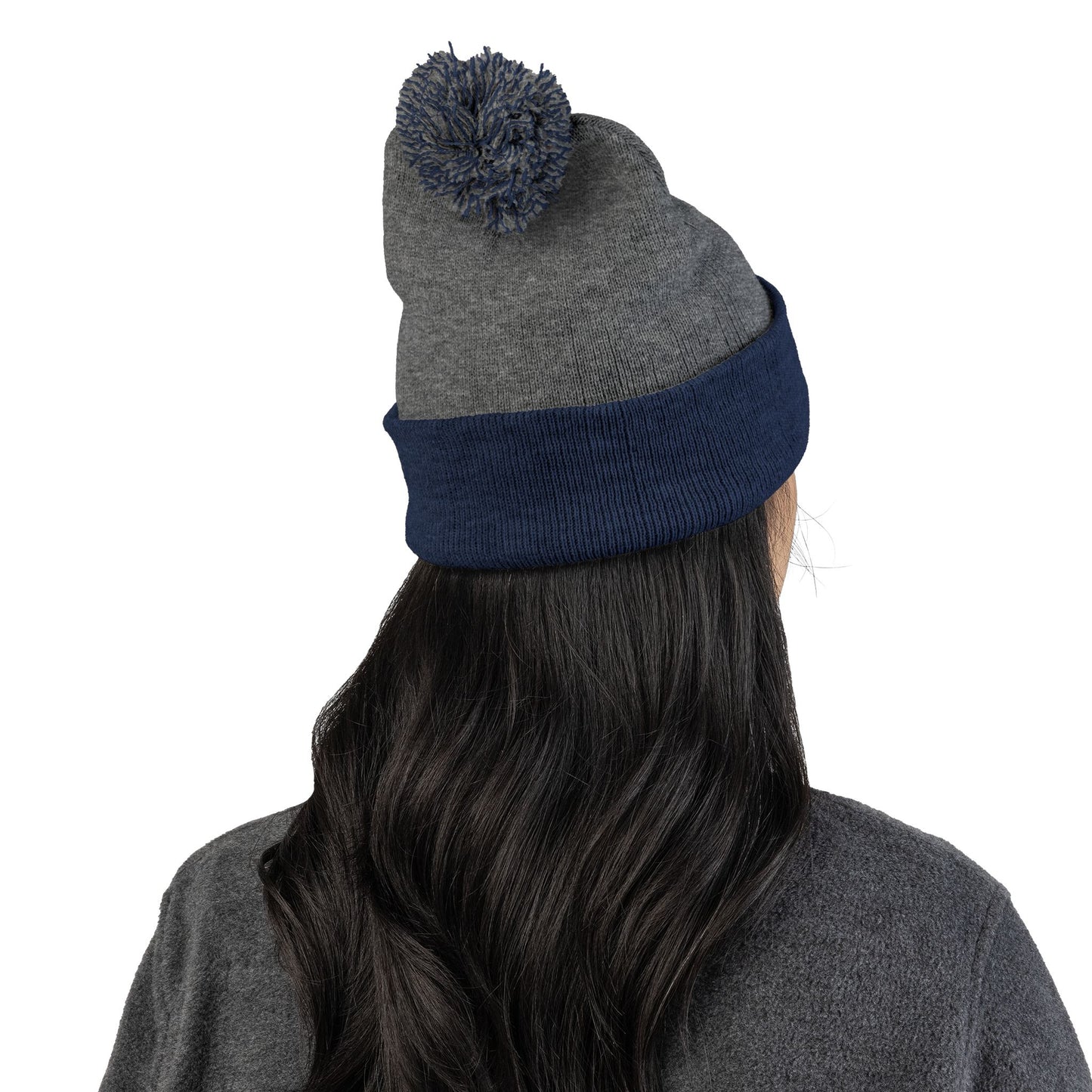 Doggone Lucky Embroidered Pom-Pom Knit Cap — 'Lucky' Dog Love Beanie
