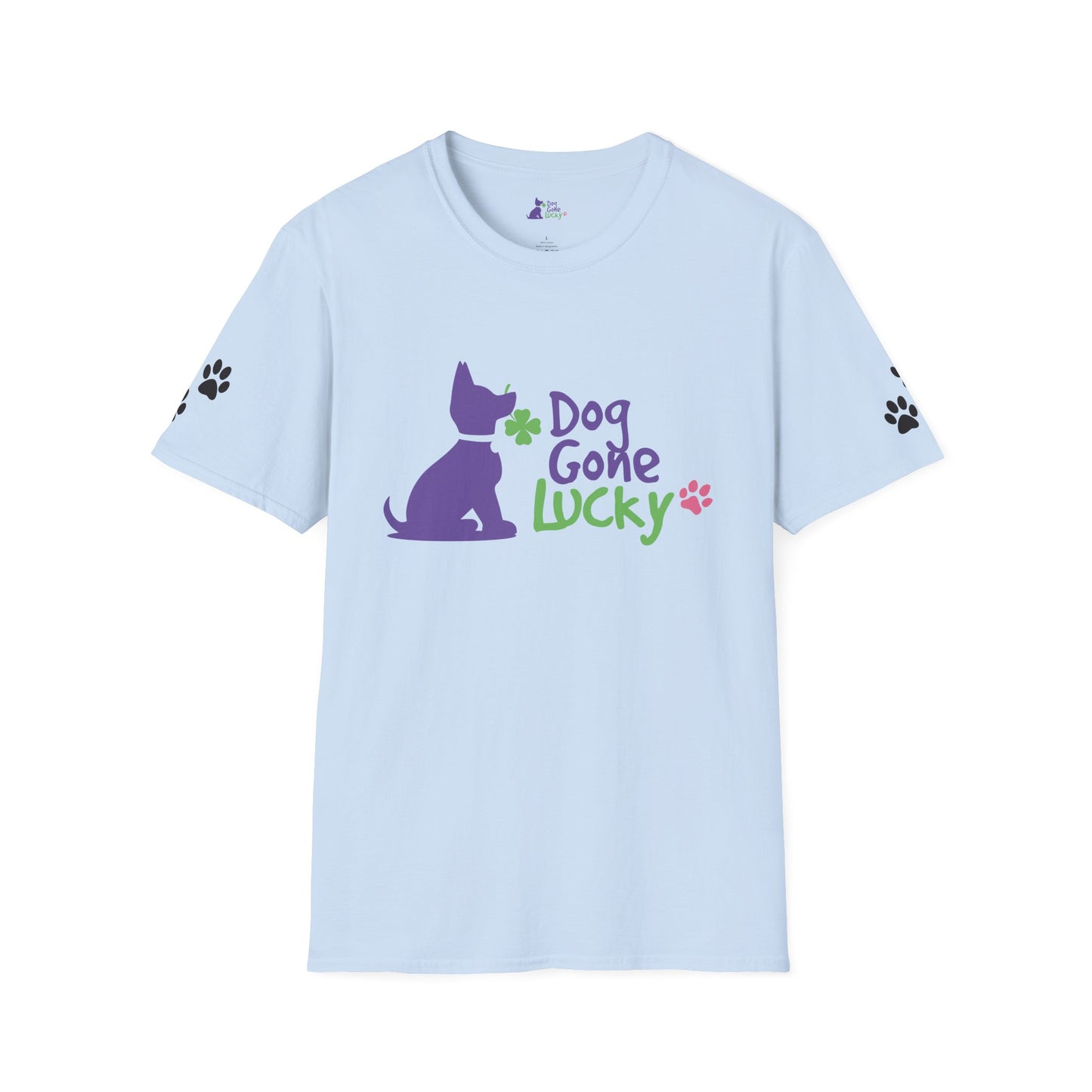 Doggone Lucky Adult Tee - Graphic on front