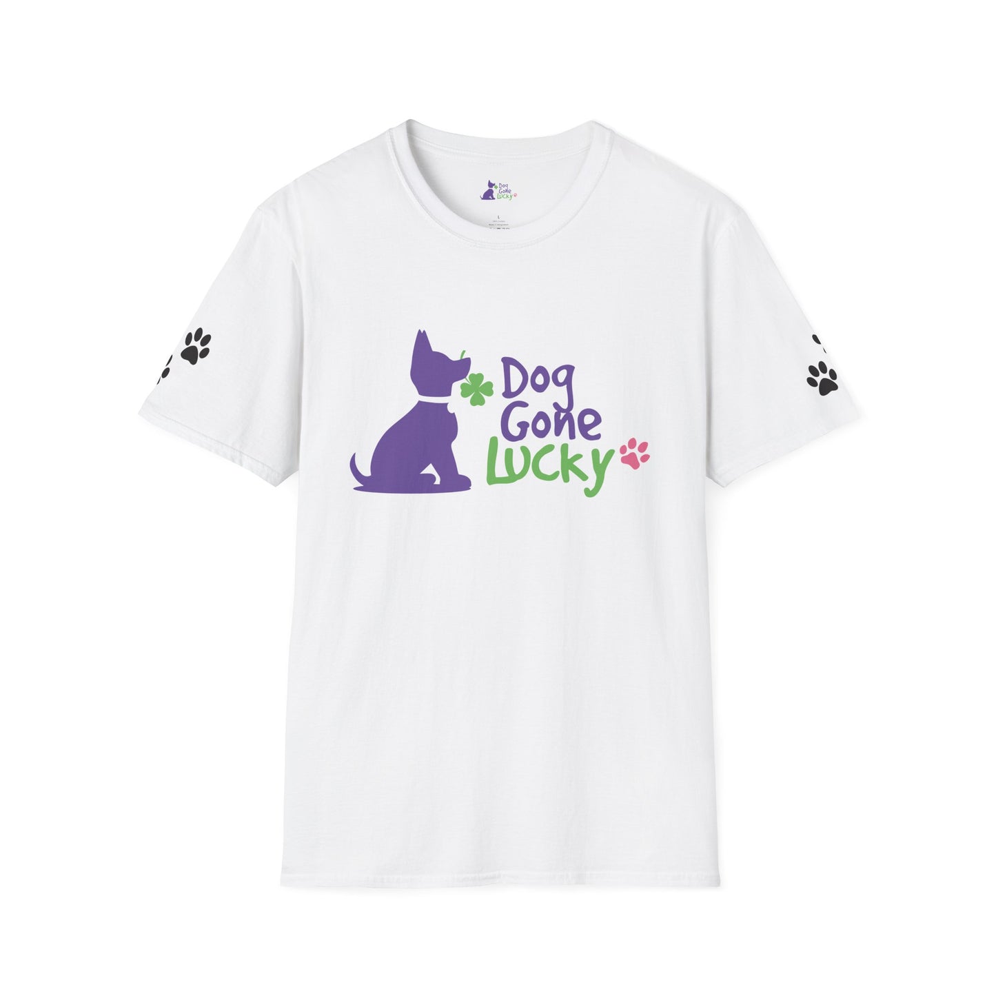 Doggone Lucky Adult Tee - Graphic on front