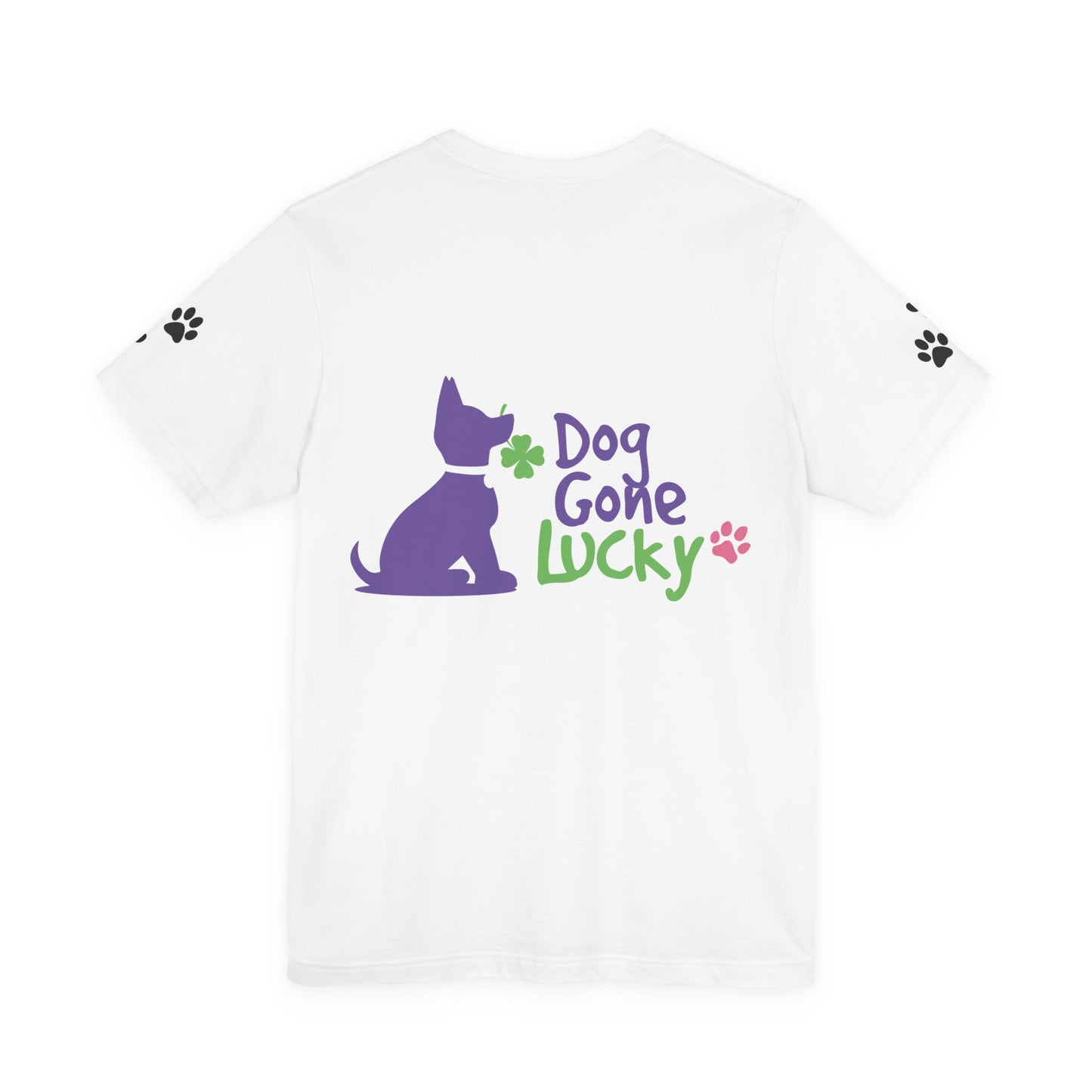 Doggone Lucky Personalized T‑Shirt - Add name and text to front of tee