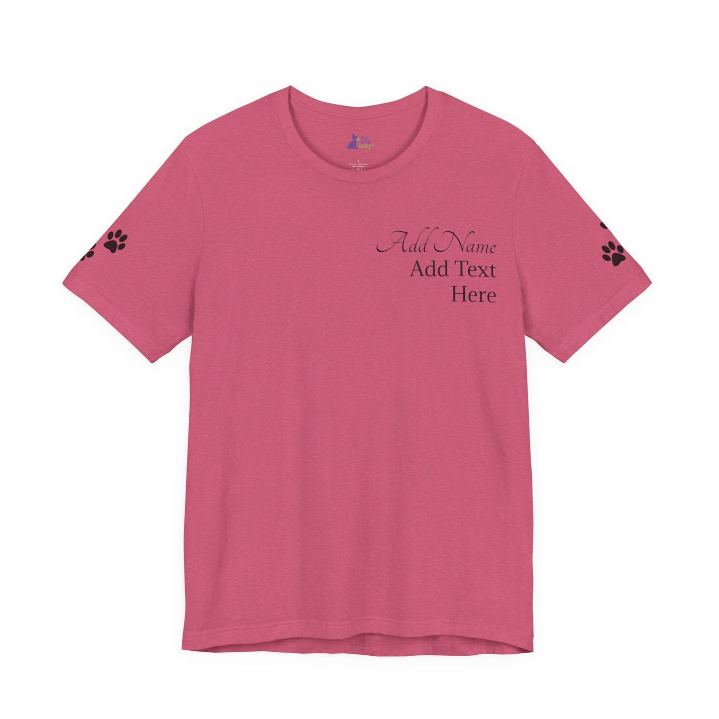 Doggone Lucky Personalized T‑Shirt - Add name and text to front of tee