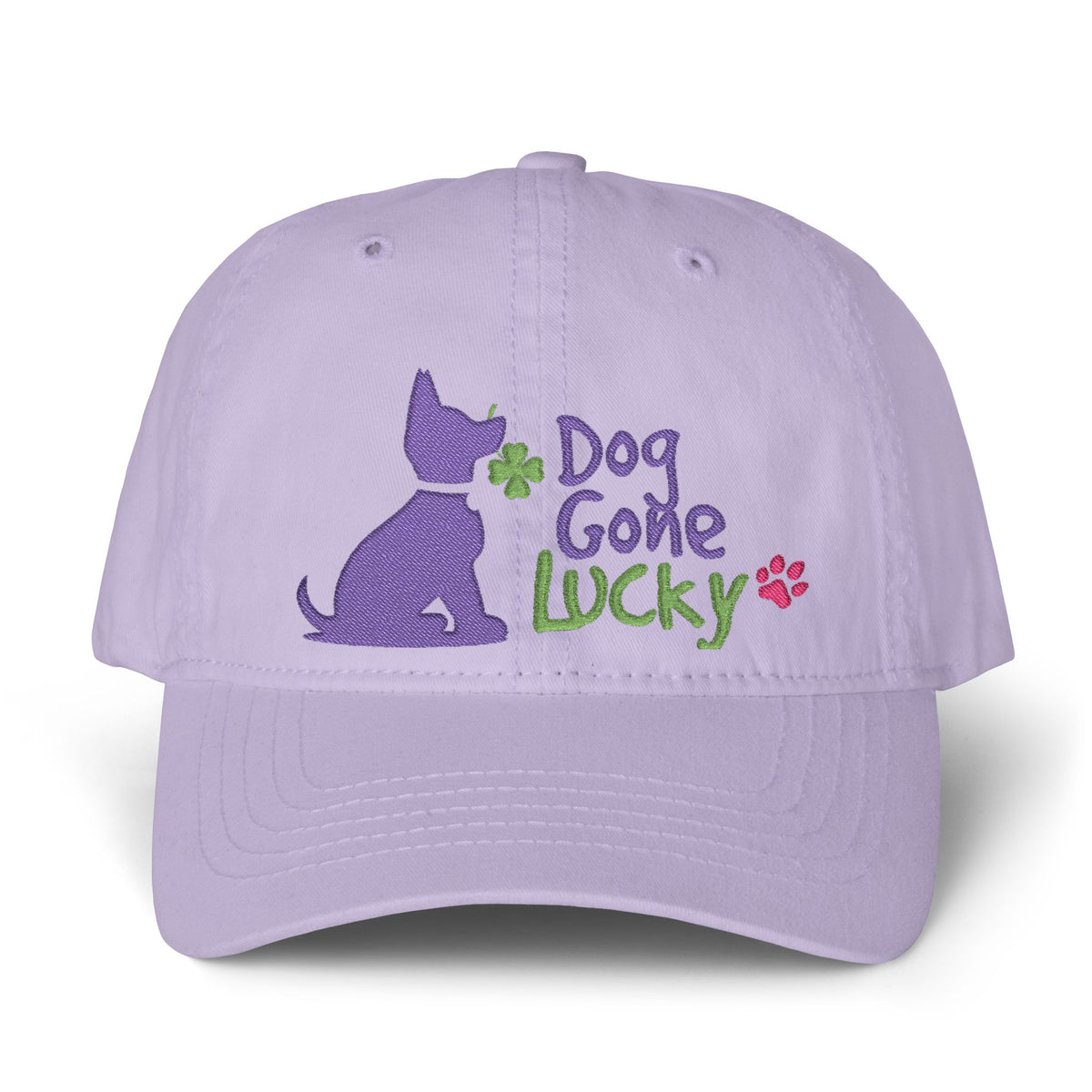 Doggone Women's Embroidered Pigment-Dyed Cap with Fashion Under visor