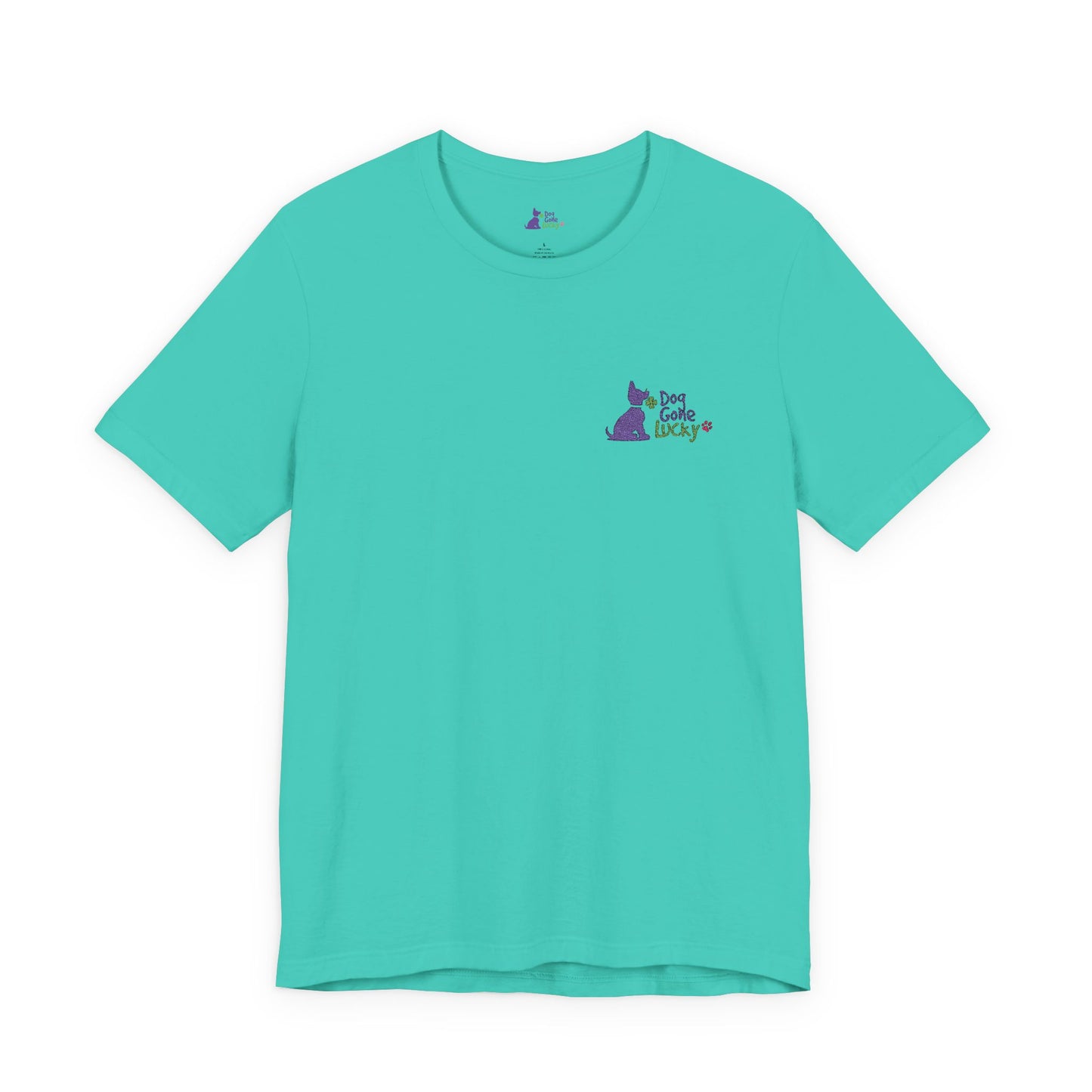 Doggone Lucky Embroidered Adult Tee