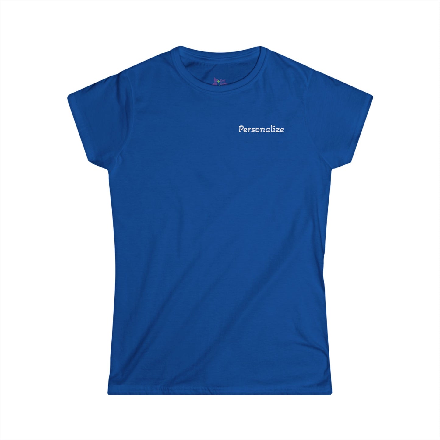 Doggone Lucky Personalized Women's Tee - Printed Lucky Pup on Back