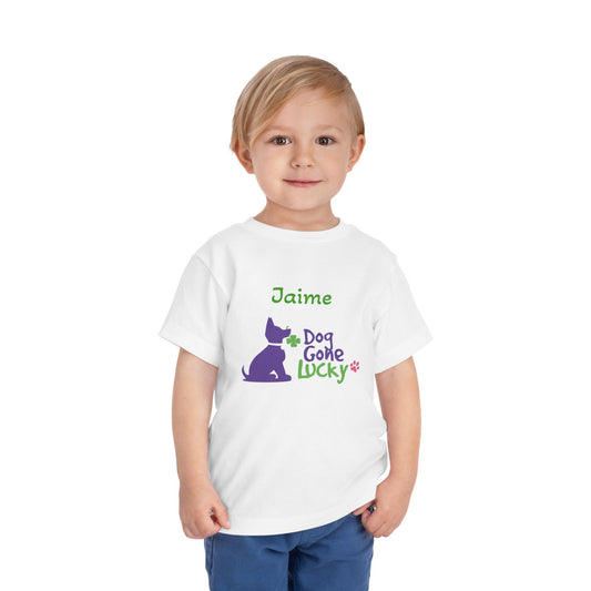 Doggone Lucky Personalized Toddler Tee - Lucky Pup Tee