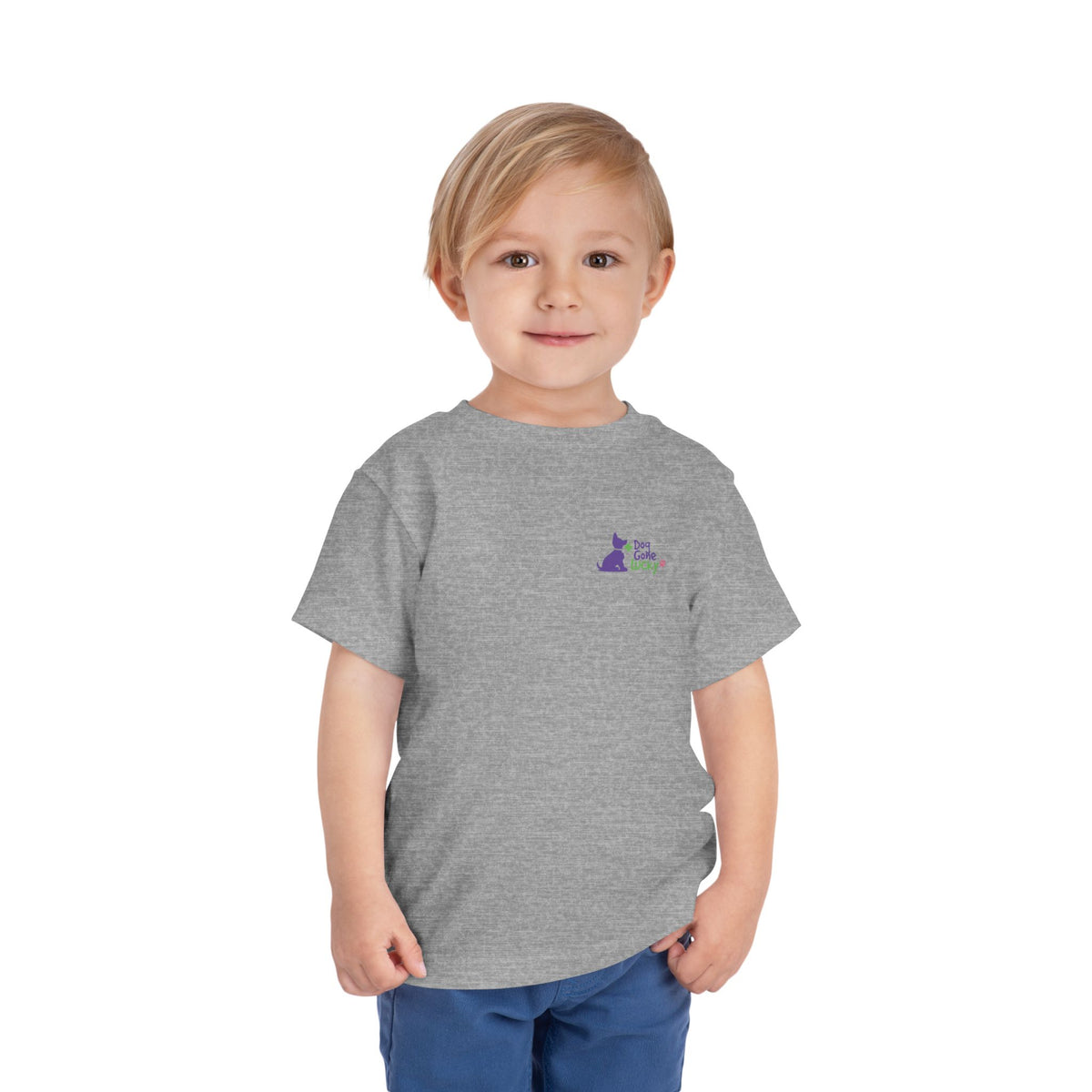Doggone Lucky Toddler Tee - Lucky Pup on Left Chest and Back