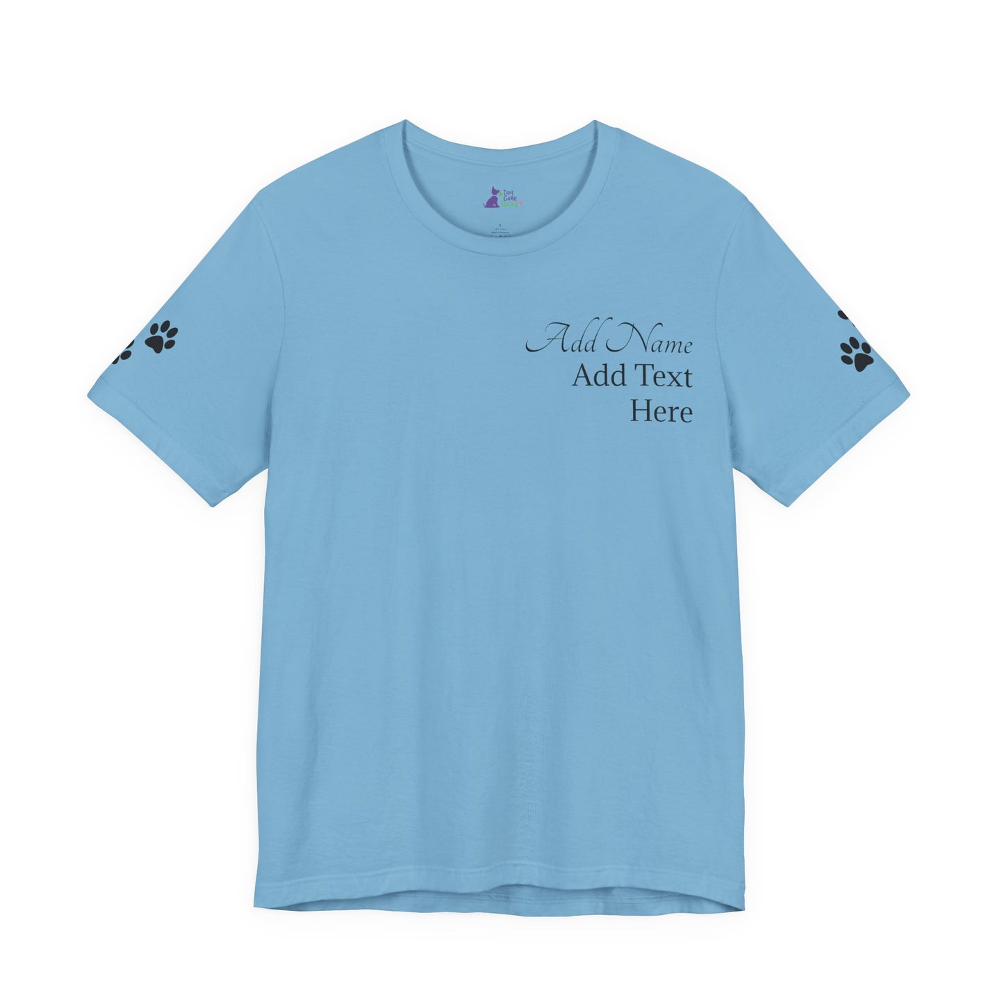 Doggone Lucky Personalized T‑Shirt - Add name and text to front of tee