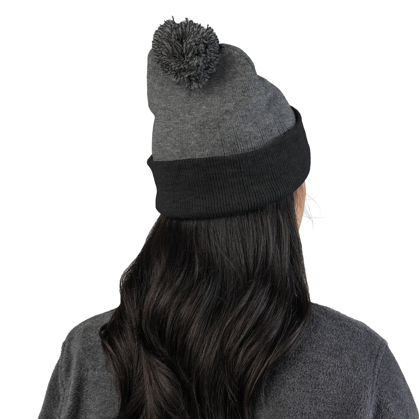 Doggone Lucky Embroidered Pom-Pom Knit Cap — 'Lucky' Dog Love Beanie