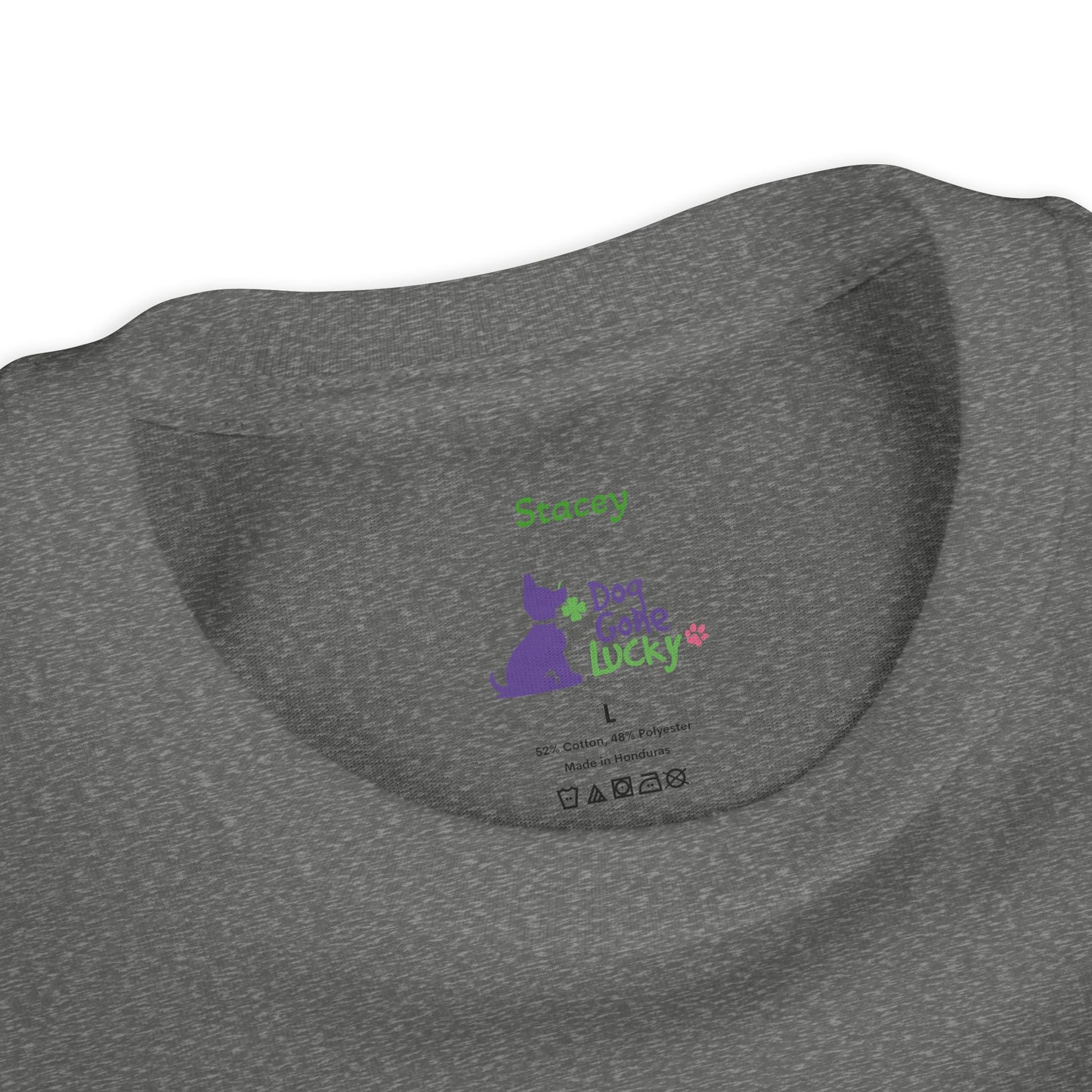 Doggone Lucky Personalized Youth Tee - Personalize neck