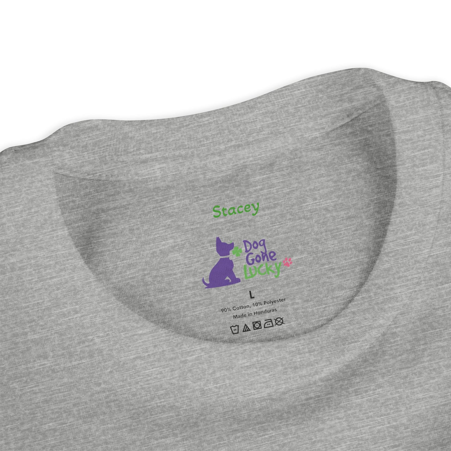 Doggone Lucky Personalized Youth Tee - Personalize neck