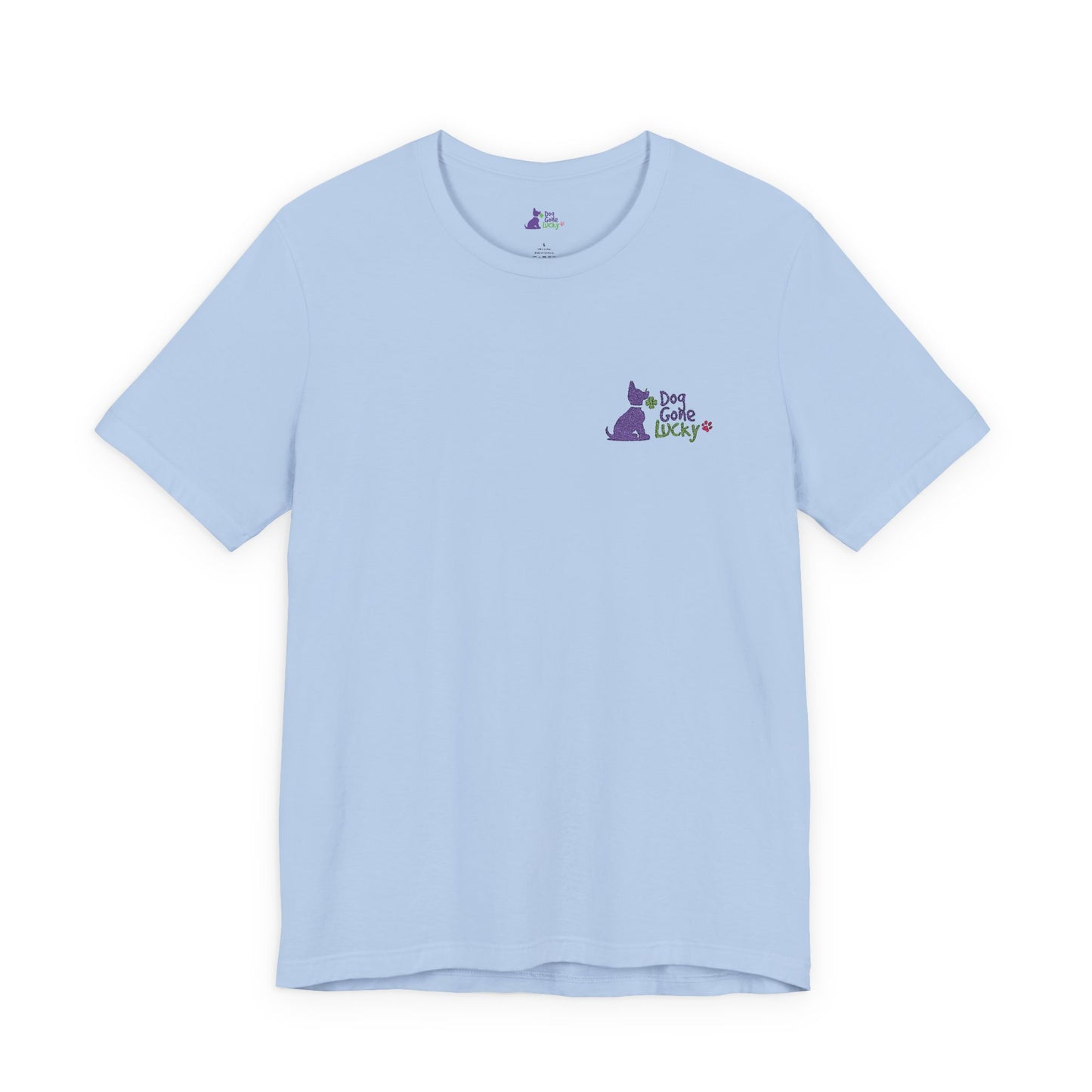 Doggone Lucky Embroidered Adult Tee