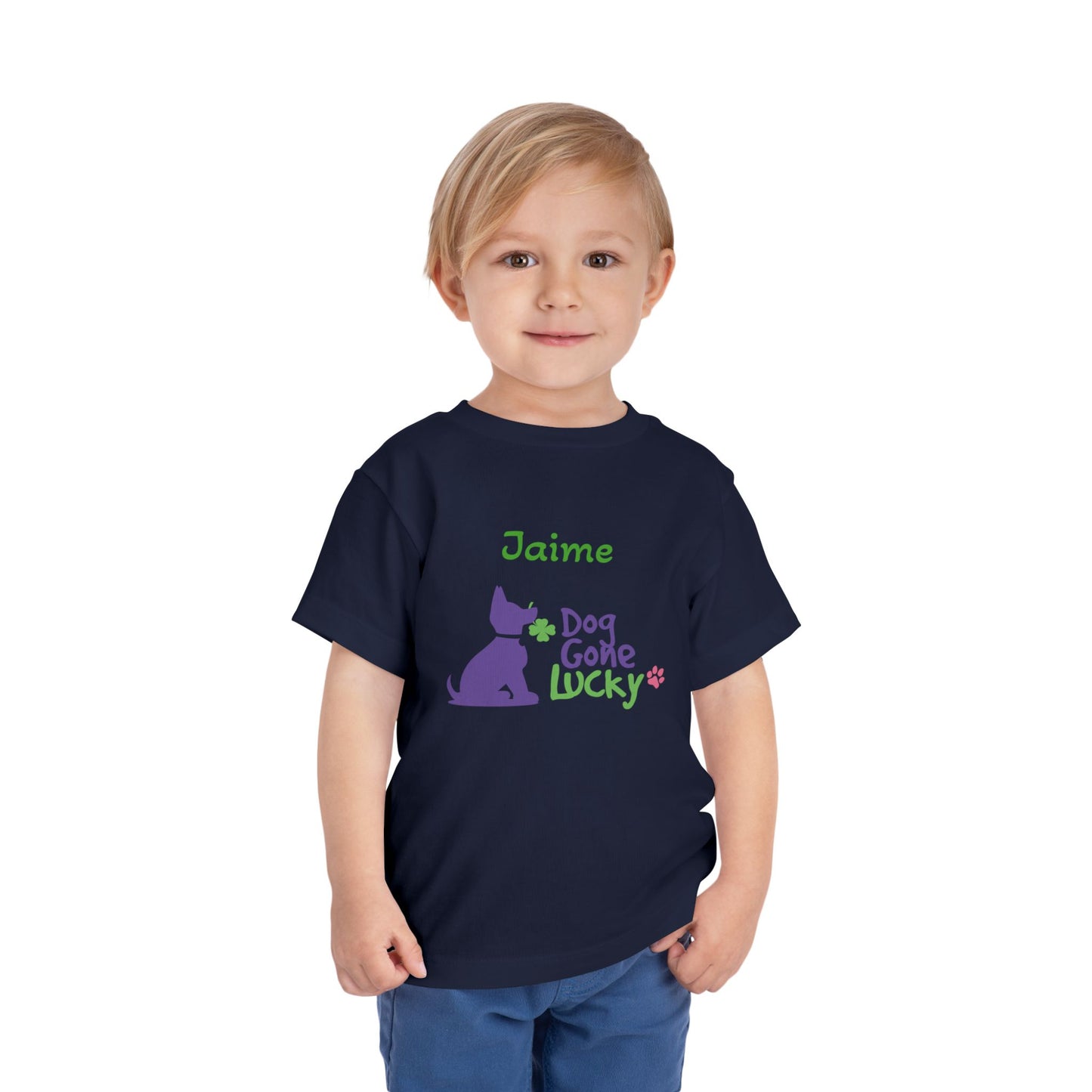 Doggone Lucky Personalized Toddler Tee - Lucky Pup Tee