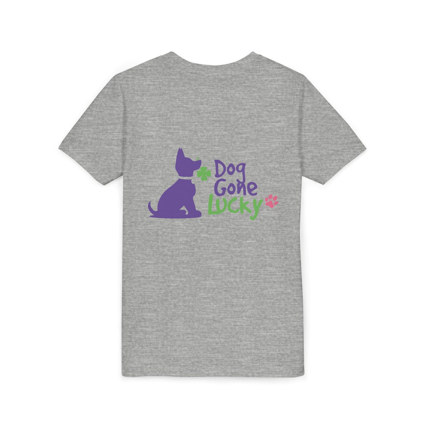 Doggone Lucky Personalized Youth Tee - Personalize neck