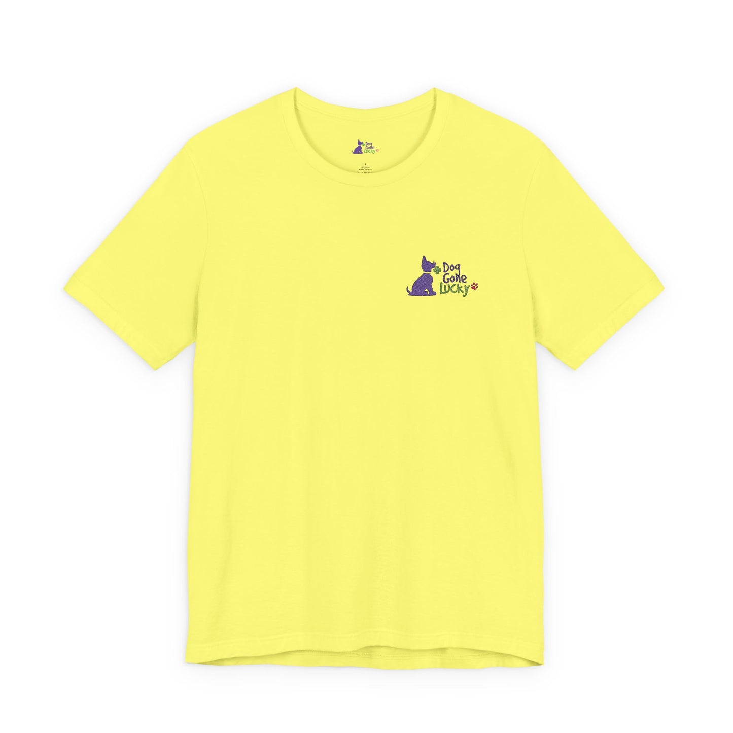 Doggone Lucky Embroidered Adult Tee