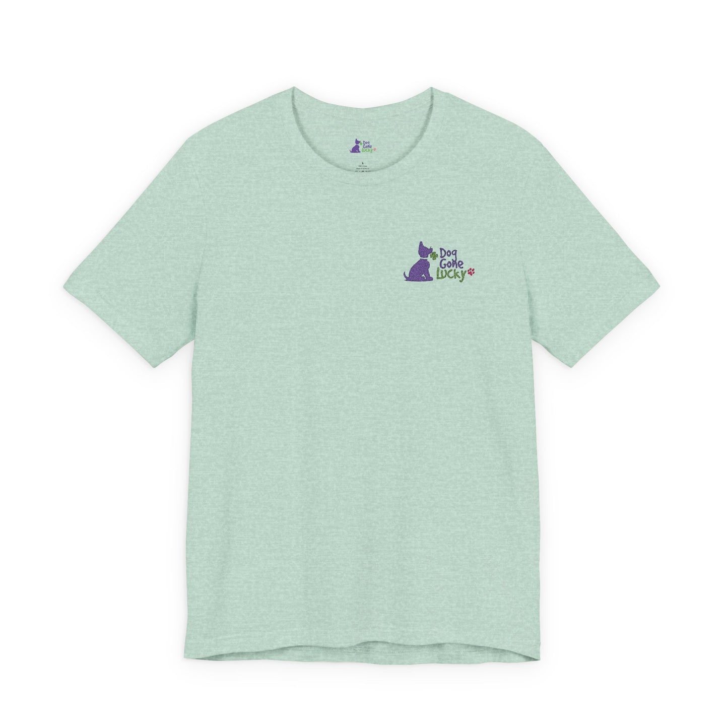Doggone Lucky Embroidered Adult Tee