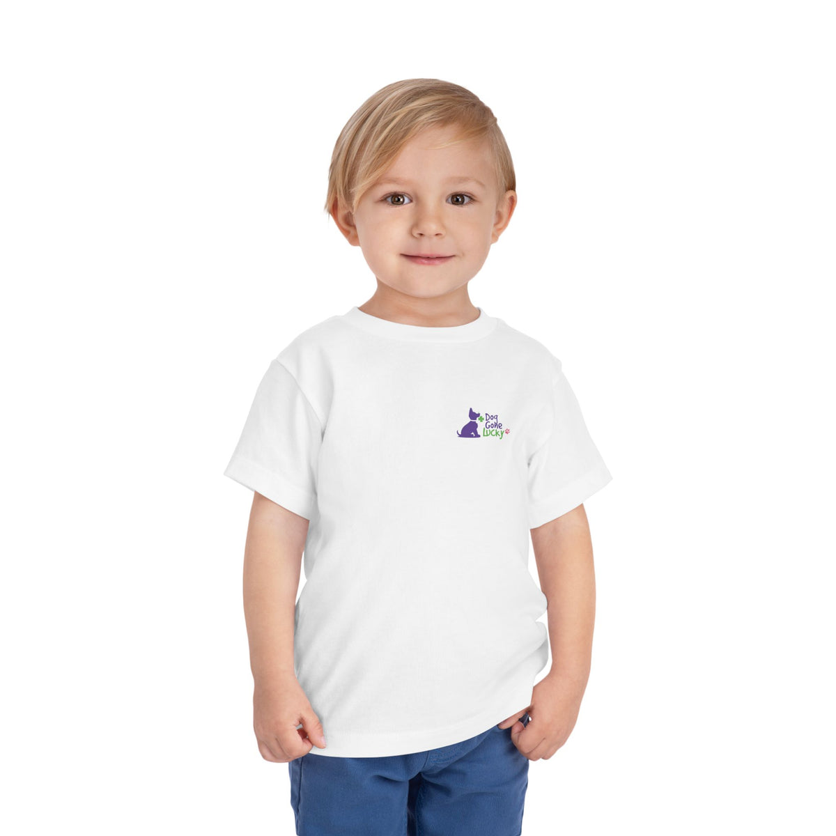 Doggone Lucky Toddler Tee - Lucky Pup on Left Chest and Back