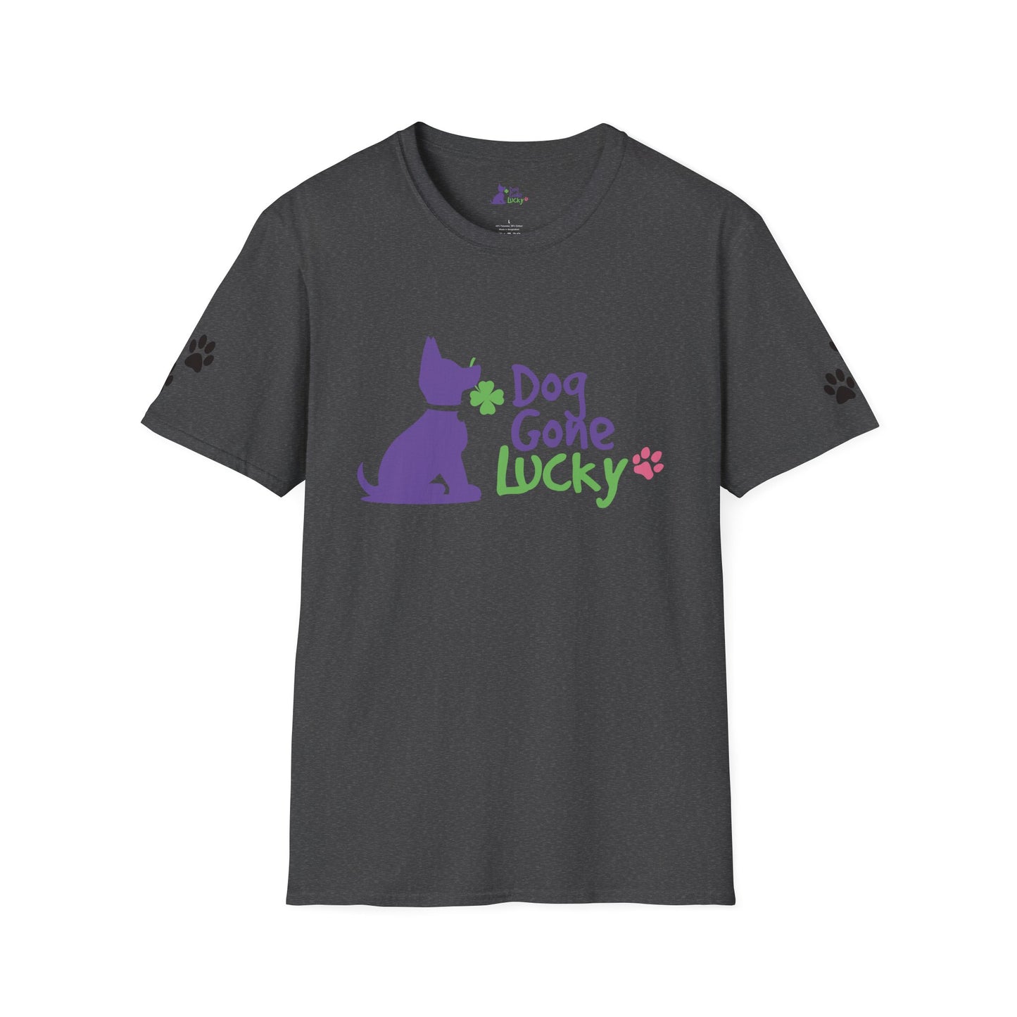 Doggone Lucky Adult Tee - Graphic on front
