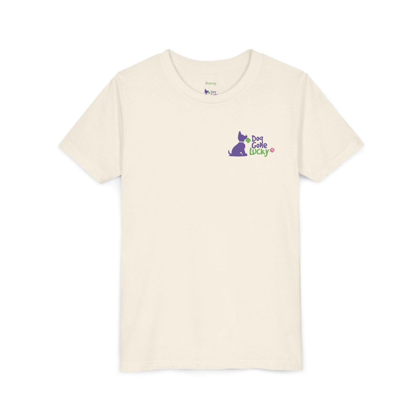 Doggone Lucky Personalized Youth Tee - Personalize neck