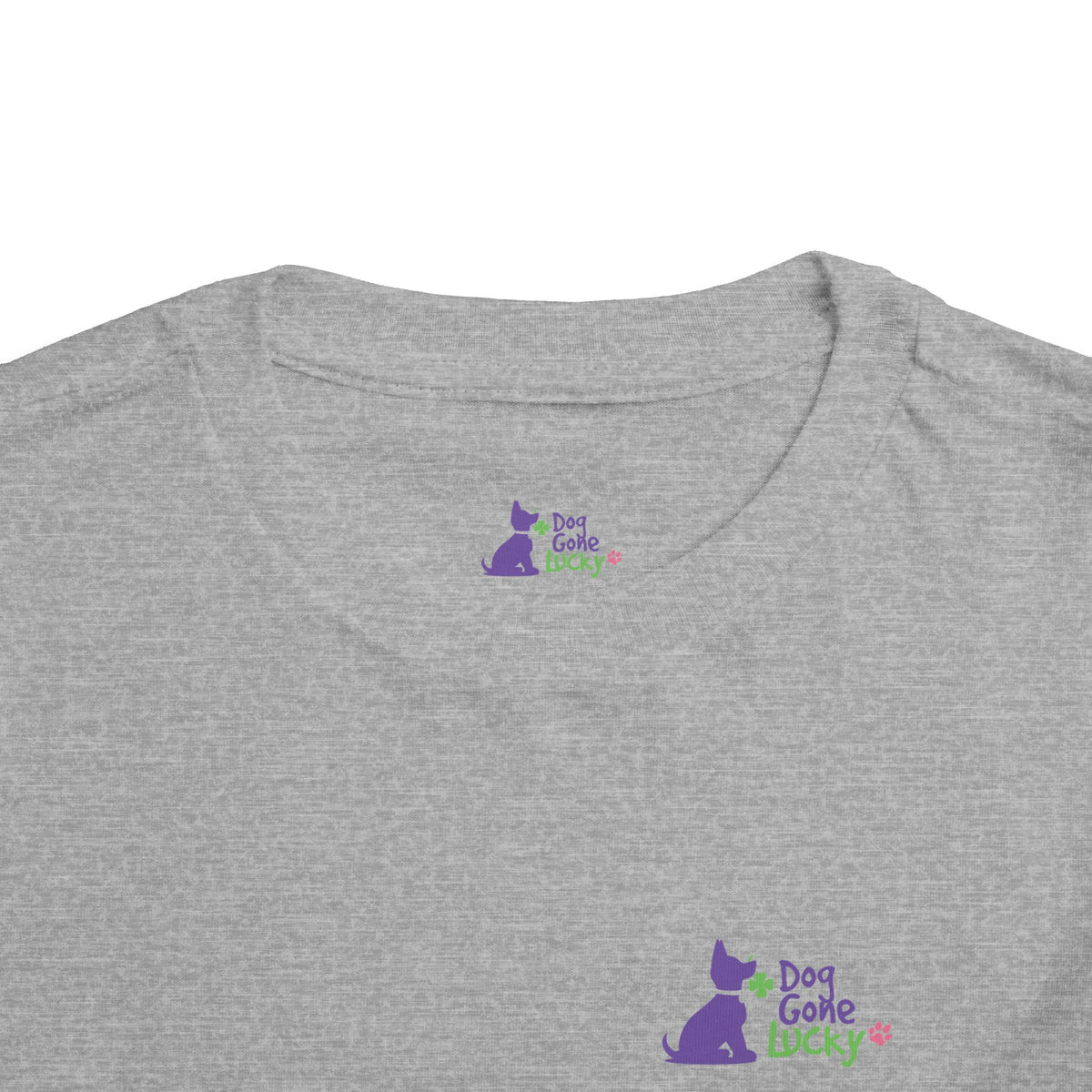 Doggone Lucky Toddler Tee - Lucky Pup on Left Chest and Back