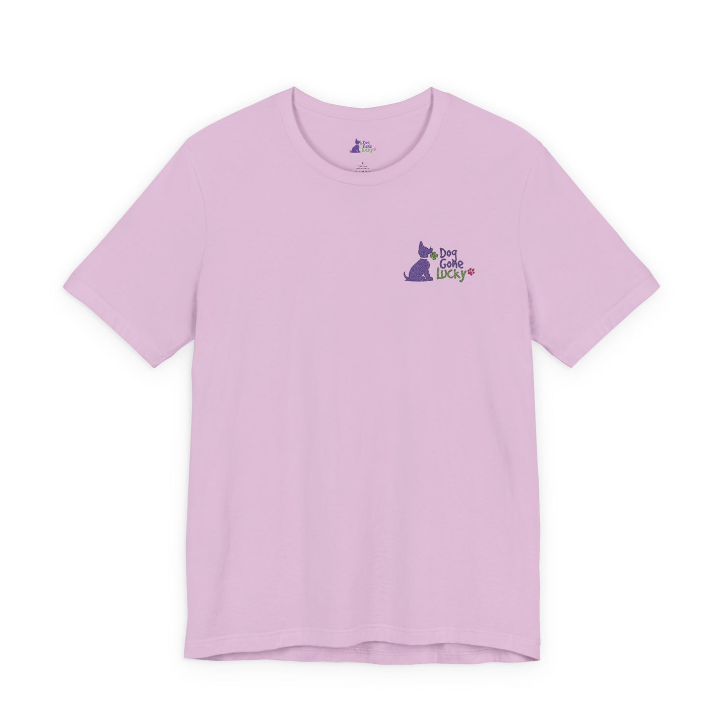 Doggone Lucky Embroidered Adult Tee