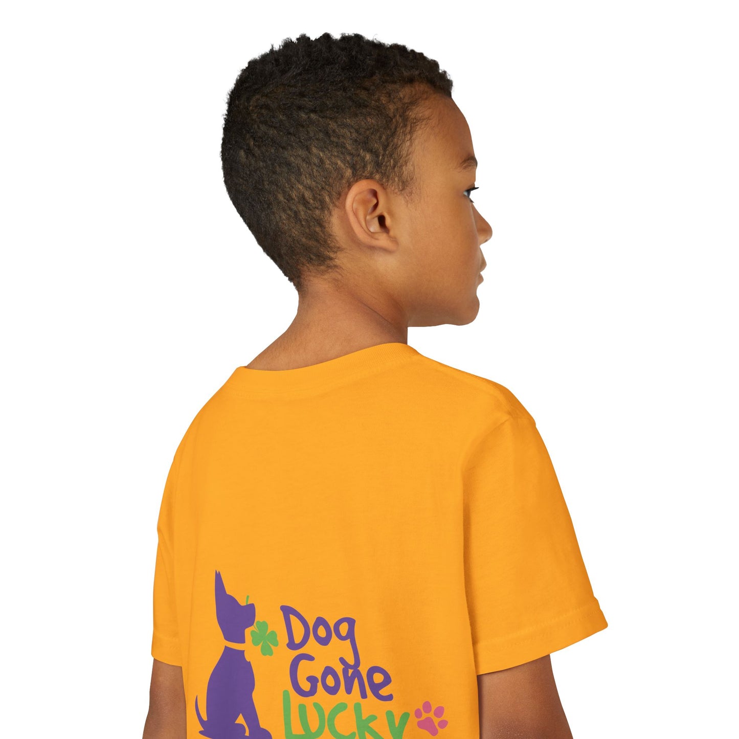 Doggone Lucky Youth Tee - Image on Back