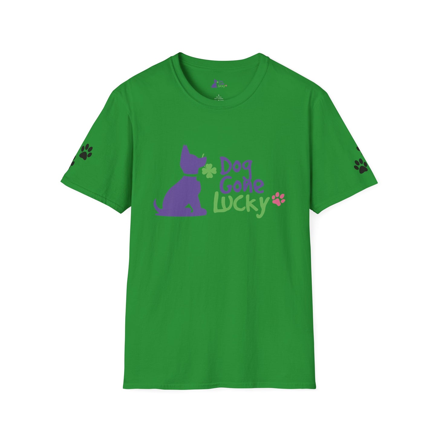 Doggone Lucky Adult Tee - Graphic on front