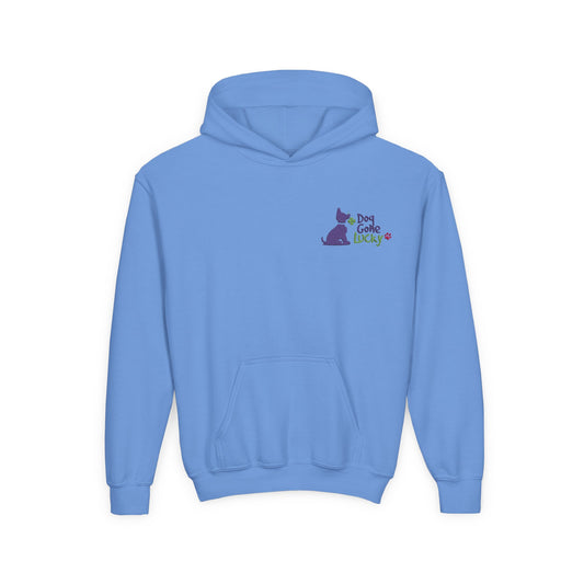 Doggone Lucky Embroidered Youth Hoodie