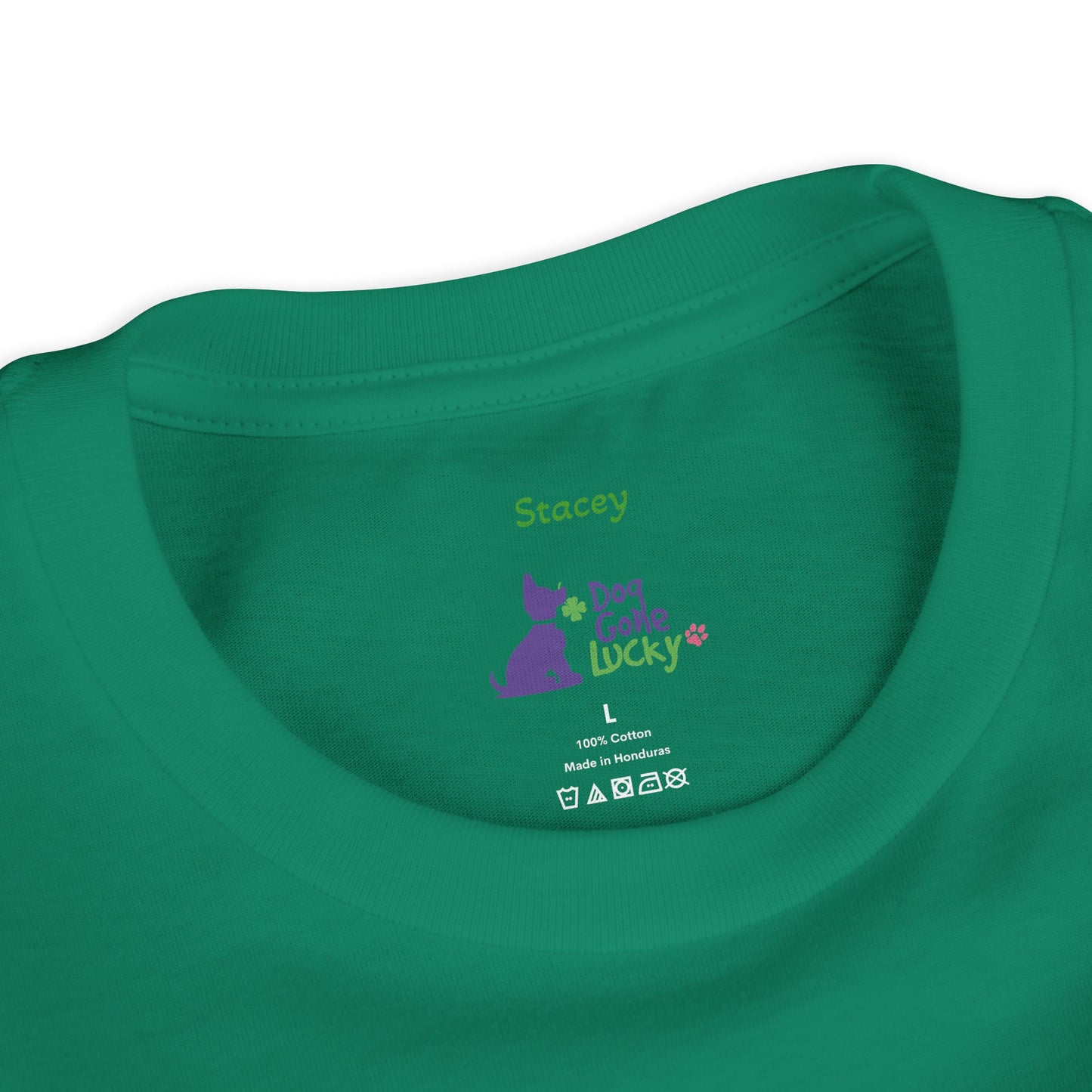 Doggone Lucky Personalized Youth Tee - Personalize neck