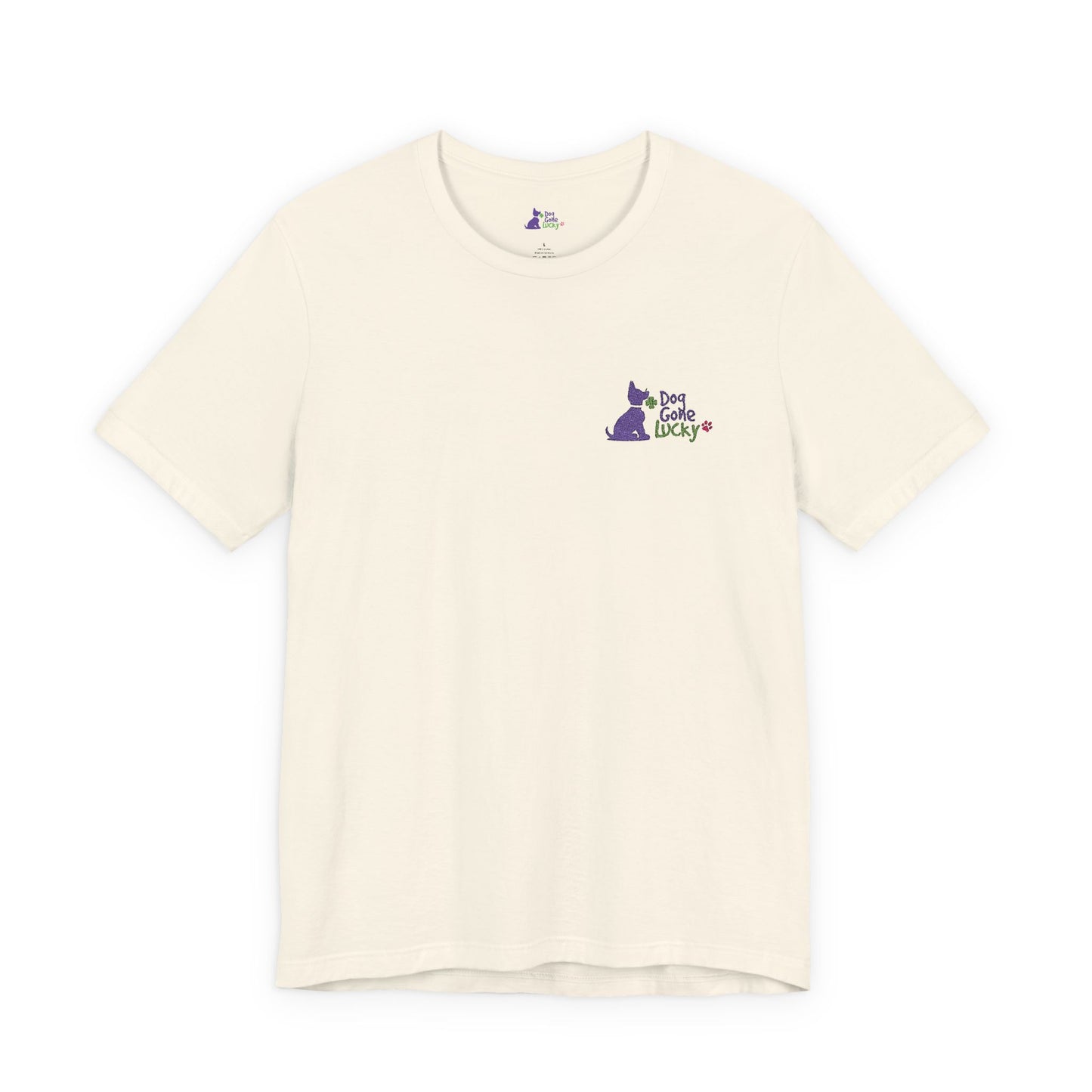 Doggone Lucky Embroidered Adult Tee