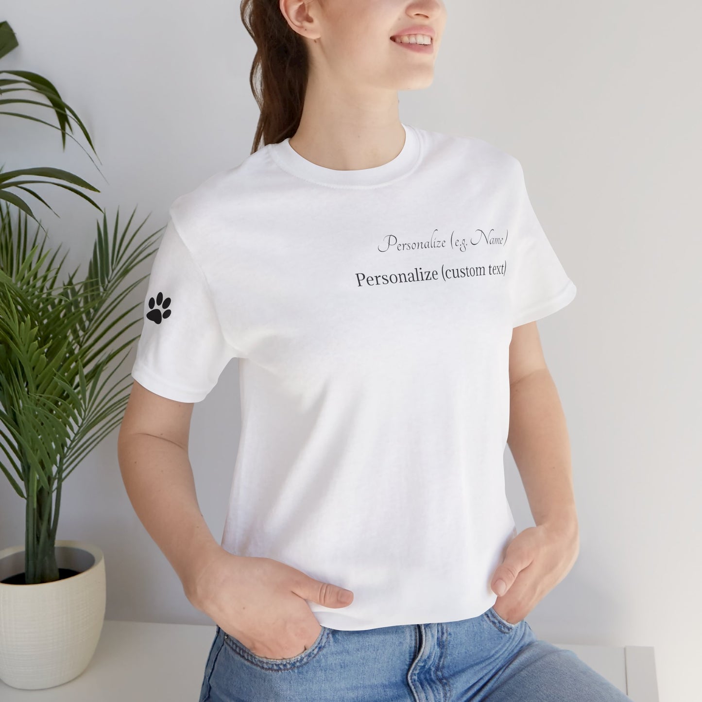 Doggone Lucky Personalized T‑Shirt - Two personalized text areas